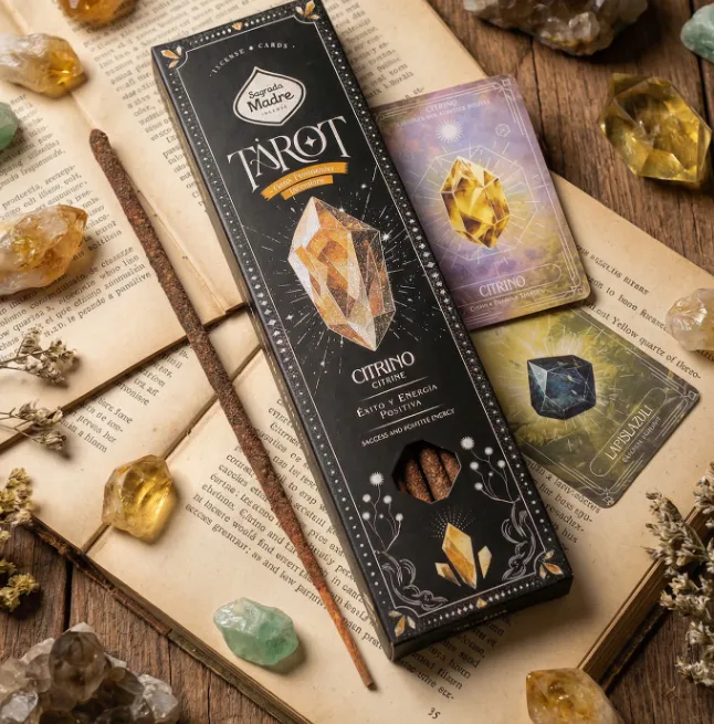 Incienso Tarot Citrino Éxito y Energía Positiva